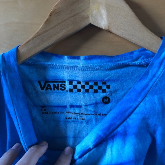 •4/$30• Vans Tye Dye Blue Crop Top Tank - Picture 4 of 7